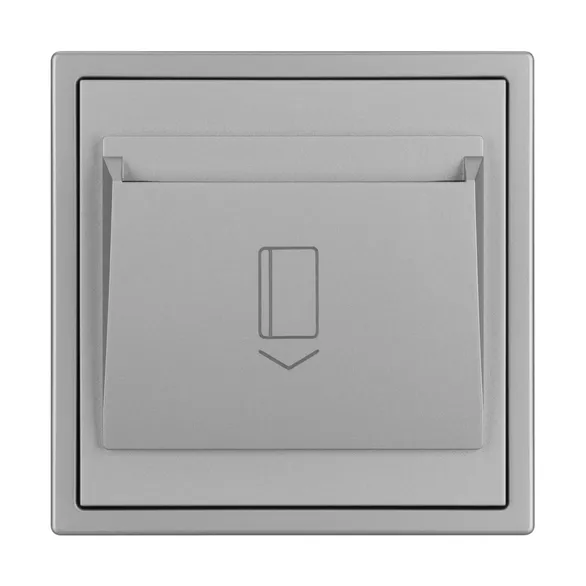 ARL NOBE Выключатель карточный магнитный софт-тач никель SWT-CRD-SFPL-IS (250V, 25A) (Arlight, -)