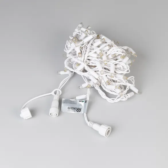 Светодиодная гирлянда ARD-STRING-PRO-10000-WHITE-100LED-FLASH WARM (230V, 7W) (Ardecoled, IP65)