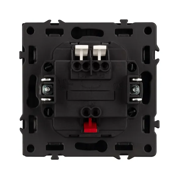 Механизм выключателя двухклавишный непроходной LED SWT-NOBE-MK02-SFPL-L-GR (230V, 10A) (Arlight, -)