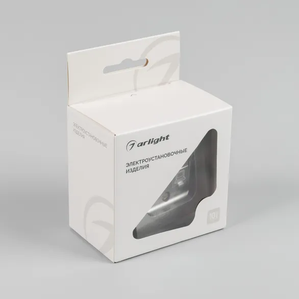 Механизм компьютерной розетки двойной SCT-MPC2-PL-GR-V (RJ-45, CAT6) (Arlight, -)