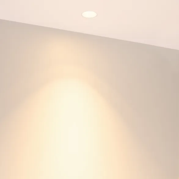 Светильник MS-INVISIO-TRIMLESS-R45-10W Warm2700 (WH-WH, 36 deg, 230V) (Arlight, IP54 Металл, 5 лет)