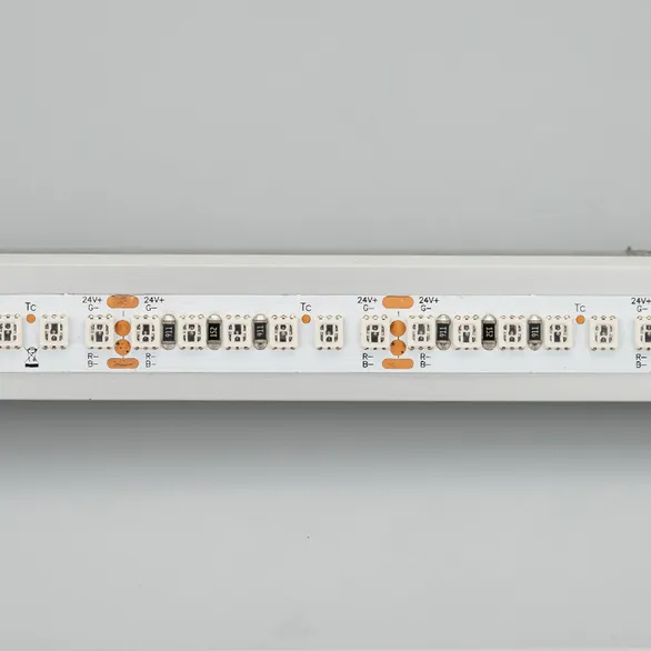 Светодиодная лента RT-G168-10mm 24V RGB (17.3 W/m, IP20, 3838, 5m) (Arlight, Открытый)