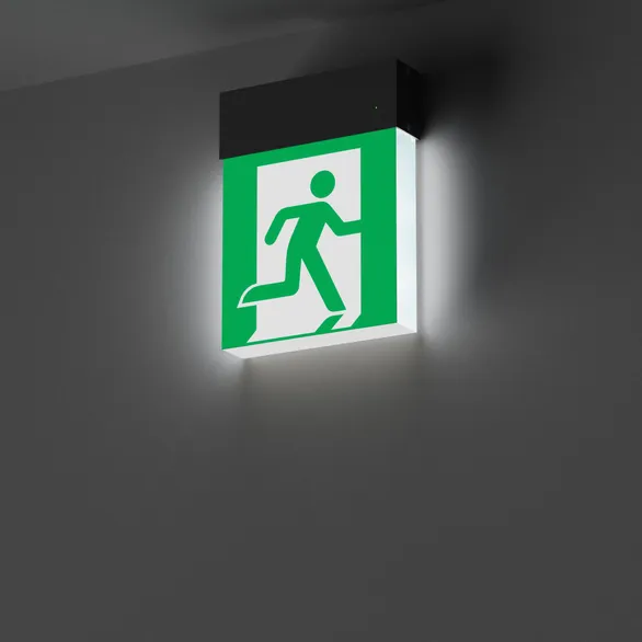 Световой указатель EMG-MARK-S-3H-BK (Arlight, IP40 Металл, 5 лет)