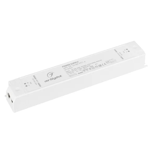 Блок питания ARV-SP-24180-PFC-A (24V, 7.5A, 180W) (Arlight, IP20 Пластик, 5 лет)