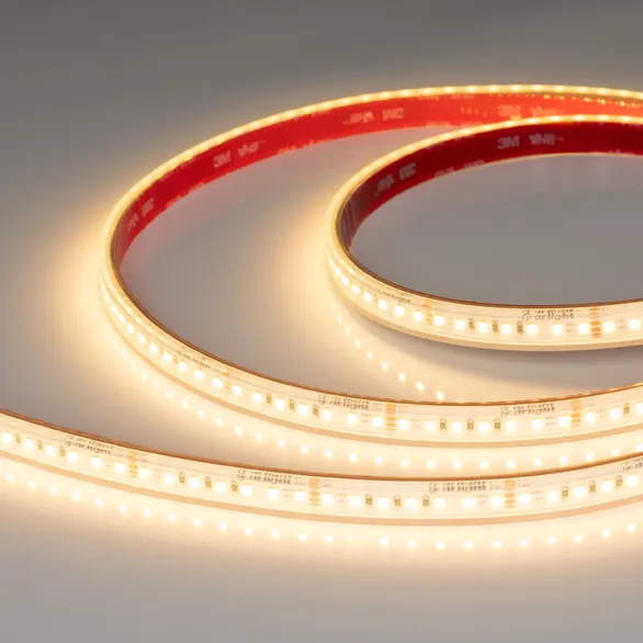 Светодиодная лента герметичная RTW-PS-A140-12mm 24V Warm2700 (4-18 W/m, IP67, 5m) (Arlight, CRI>90)