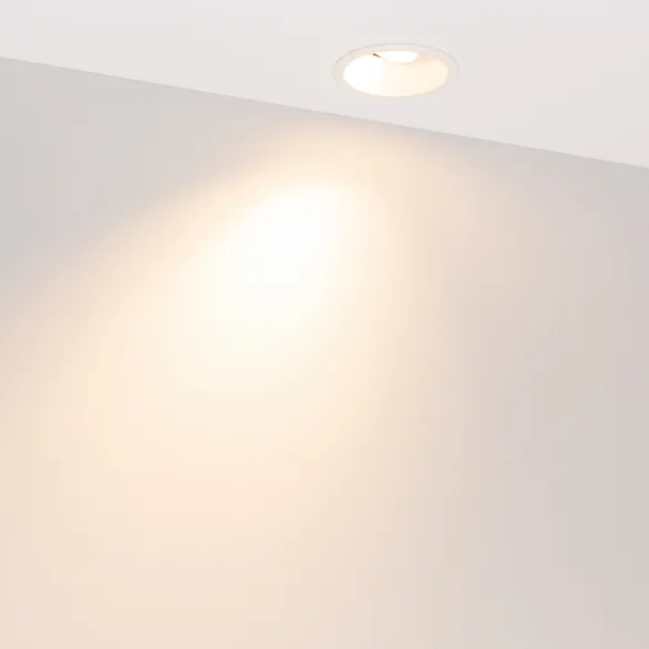 Светильник MS-FLOW-BUILT-R85-12W Warm3000 (WH, 55 deg, 230V) (Arlight, IP20 Металл, 5 лет)