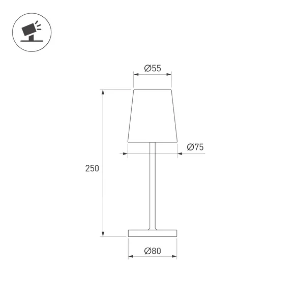 Светильник SP-DAISY-TAB-1.5W Warm3000-MIX (WH, 90 deg) (Arlight, IP54 Металл, 2 года)