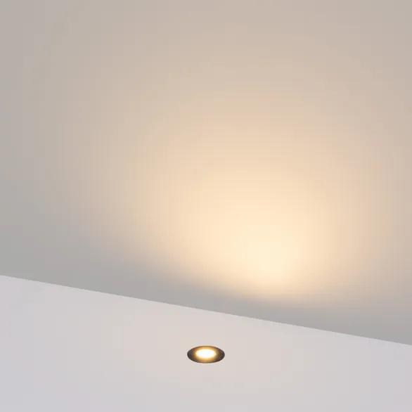 Светильник ART-PELURU-GROUND-R23-1W Warm3000 (GR, 100 deg, 24V) (Arlight, IP67 Металл, 3 года)