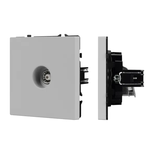 Механизм телевизионной розетки SCT-NOBE-MTV1-SFPL-IS (Arlight, Никель)