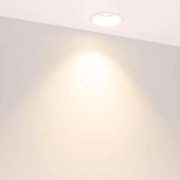 Светильник MS-FLOW-BUILT-R85-12W Warm3000 (WH, 55 deg, 230V) (Arlight, IP20 Металл, 5 лет)