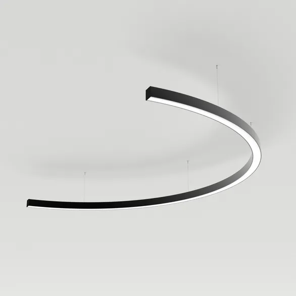Светильник SP-LINE-HANG-ARC-C3535-D1500-53W Day4000 (BLACK, 230V) (Arlight, Металл)
