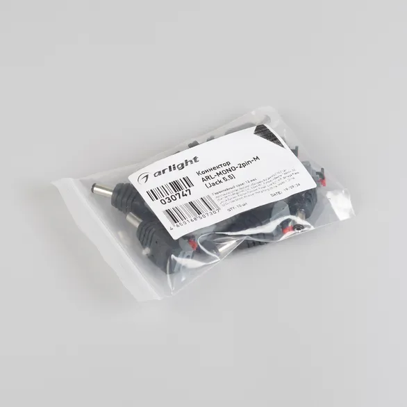 Коннектор ARL-MONO-2pin-M (Jack 5.5) (Arlight, -)