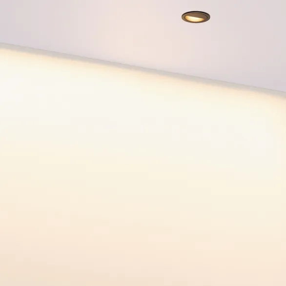 Светильник встраиваемый DL-VEILA-R63-8W Warm3000 (Черный RAL9005, A44x46 deg, 230V) (Arlight, IP20 Металл, 5 лет)