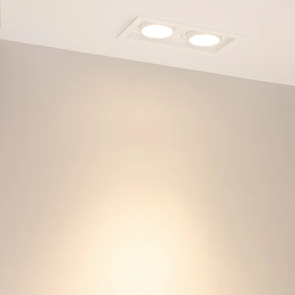 Светильник MS-VORTEX-BUILT-S210x117-2x20W Warm3000 (WH-WH, 40 deg, 230V) (Arlight, IP20 Металл, 5 лет)