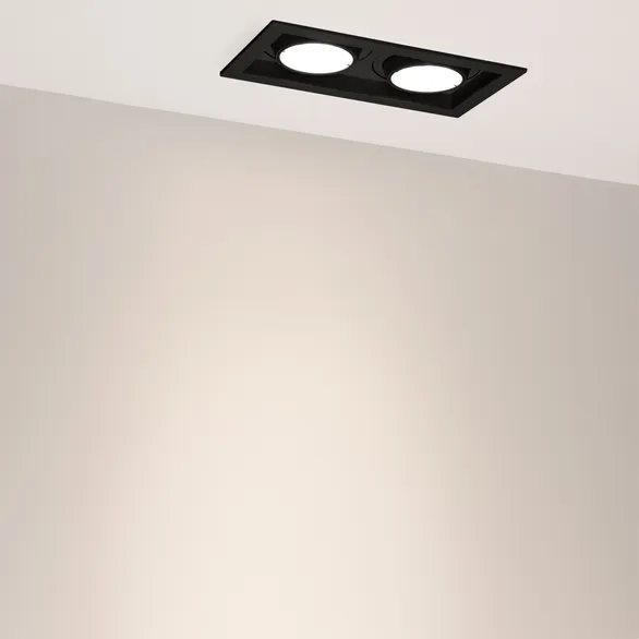 Светильник MS-VORTEX-BUILT-S210x117-2x20W Day4000 (BK-BK, 20 deg, 230V) (Arlight, IP20 Металл, 5 лет)