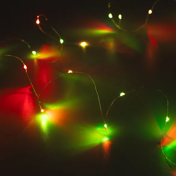 Светодиодная гирлянда ARD-DEW-HOME-2000-CLEAR-20LED-STD RGB (1.5V, Battery Pack, Cork) (Ardecoled, IP20)