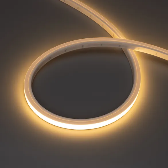 Светодиодная лента герметичная NOVA-TOP-PU-A120-16x15mm 24V Warm2700 (10 W/m, IP68, 5m, wire x2) (Arlight, Полиуретан)