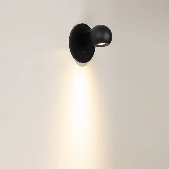 Светильник SP-OTTORI-WALL-CHARGE-6W Warm3000 (BK, 30 deg, 230V, USB-C) (Arlight, IP20 Металл, 3 года)