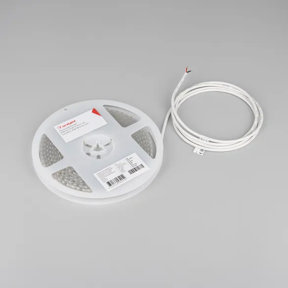 Светодиодная лента герметичная RTW-PU-A120-10.5mm 12V Day4000 (16.8 W/m, IP68, Wire 2m, 5m) (Arlight, -)