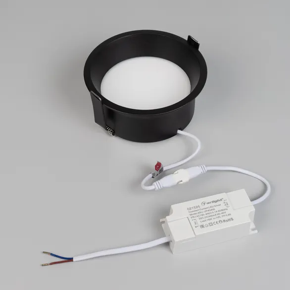 Светильник MS-BREEZE-BUILT-R125-16W Warm3000 (BK, 85 deg, 230V) (Arlight, IP20 Металл, 3 года)