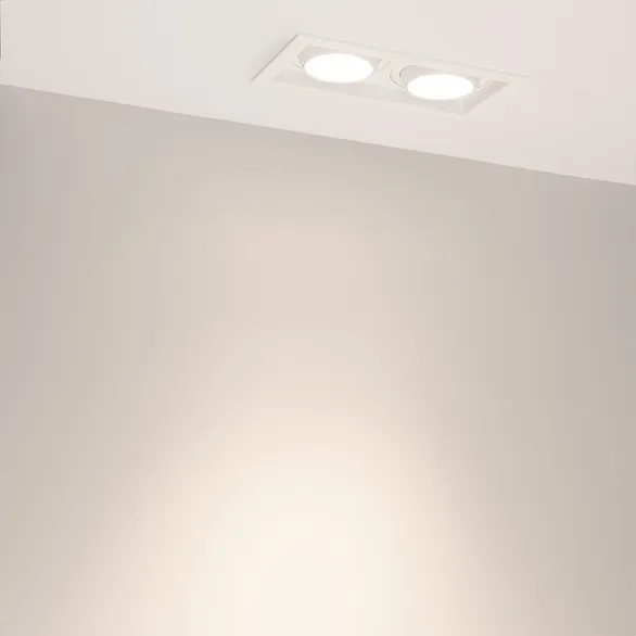 Светильник MS-VORTEX-BUILT-S210x117-2x20W Day4000 (WH-WH, 40 deg, 230V) (Arlight, IP20 Металл, 5 лет)