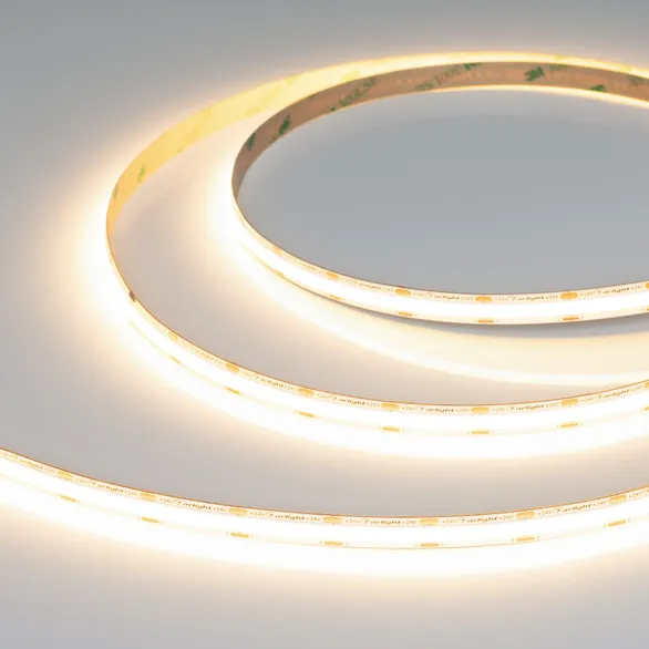 Светодиодная лента COB-X560-10mm 24V Warm3000 (5-15 W/m, IP20, 5m) (Arlight, -)
