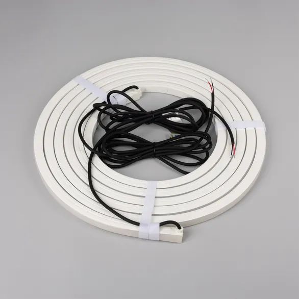 Светодиодная лента герметичная NOVA-TOP-PU-A120-16x15mm 24V Warm2700 (10 W/m, IP68, 5m, wire x2) (Arlight, Полиуретан)