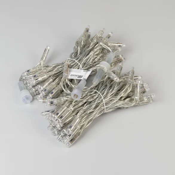 Светодиодная гирлянда ARD-STRING-CLASSIC-15000-CLEAR-100LED-LIVE RGB-SPI (12V, 53W) (Ardecoled, IP65)