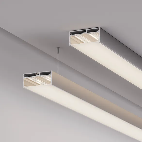 Профиль с экраном SL-LINE-7532-2000 ANOD (Arlight, Алюминий)