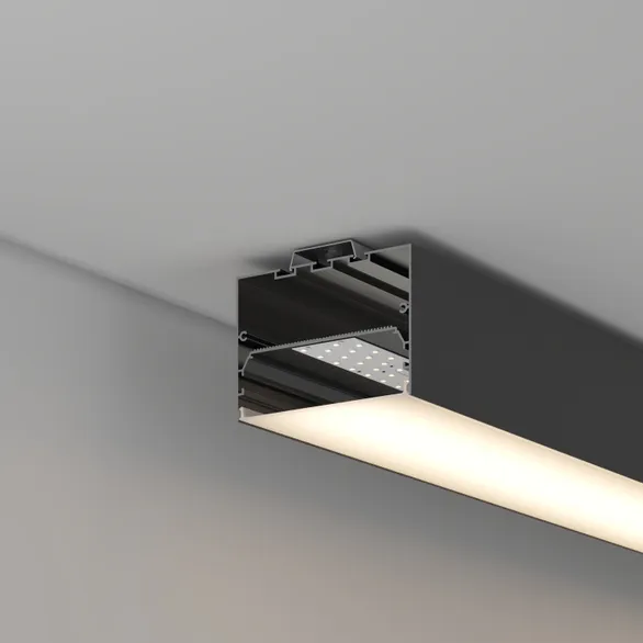 Профиль POWER-W100H70-2000 BLACK (Arlight, Алюминий)