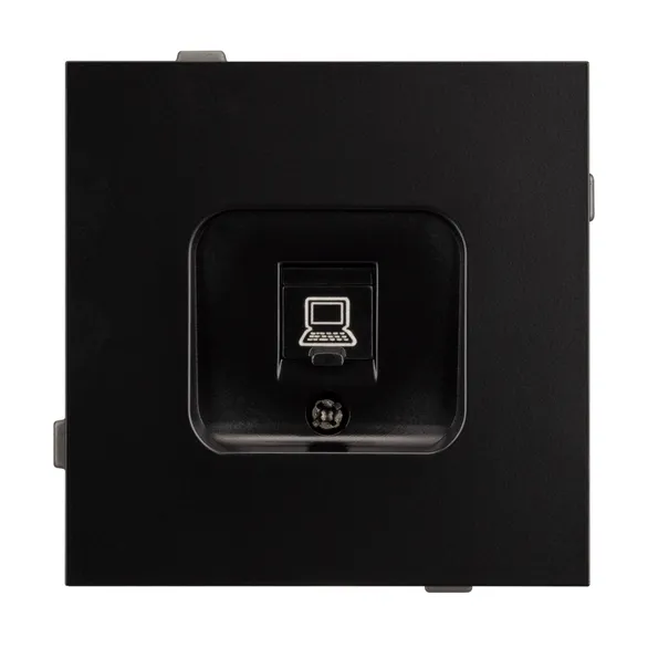 Механизм компьютерной розетки SCT-TENDO-MPC1-PL-BK (RJ-45, CAT6) (Arlight, -)