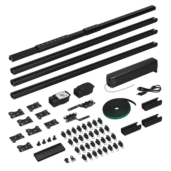 Карниз для штор с электроприводом CNK-M1-TY-RF-4M-BK (Arlight, IP20 Металл, 5 лет)