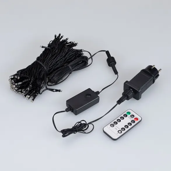 Светодиодная гирлянда Нить Смарт ARD-MOOD-CLASSIC-10000-BLACK-100LED White (230V, 3W, Tuya Wi-Fi) (Ardecoled, IP65)