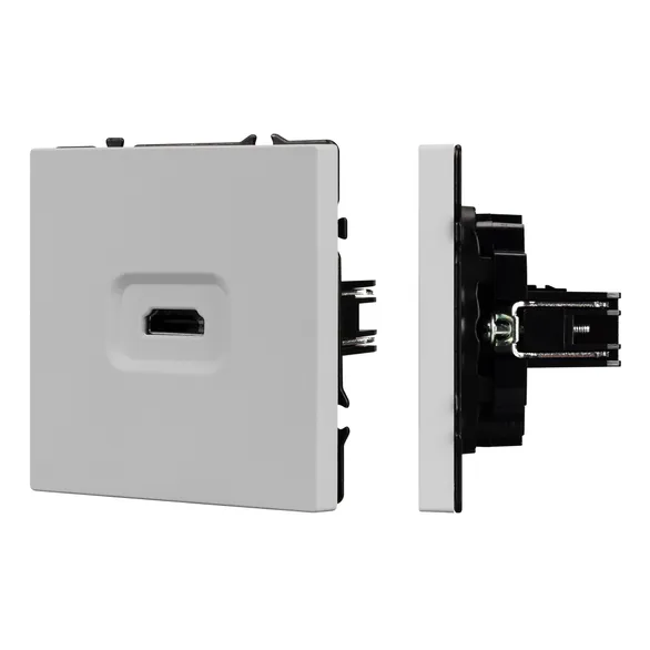 Механизм HDMI розетки SCT-NOBE-MHD1-SFPL-IS (Arlight, Никель)