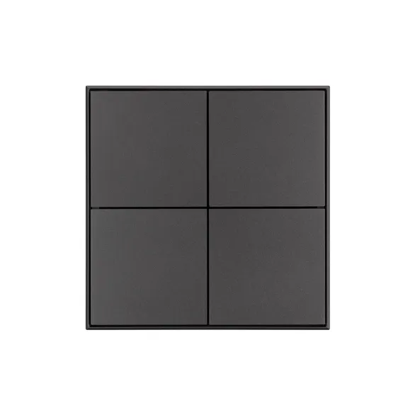 INTELLIGENT ARLIGHT Кнопочная панель KNX-304-23-IN Black (BUS, Frame) (IARL, IP20 Металл, 2 года)