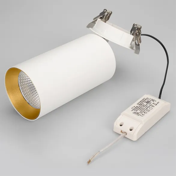 Светильник SP-POLO-BUILT-R95-25W White5000 (WH-GD, 40 deg) (Arlight, IP20 Металл, 3 года)