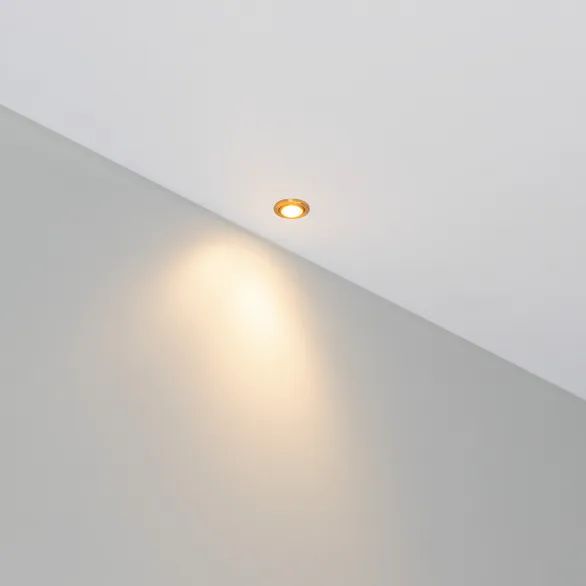 Светильник ART-PICCOLO-BUILT-R13-1W Warm3000 (BRS, 30 deg, 3V) (Arlight, IP40 Металл, 3 года)