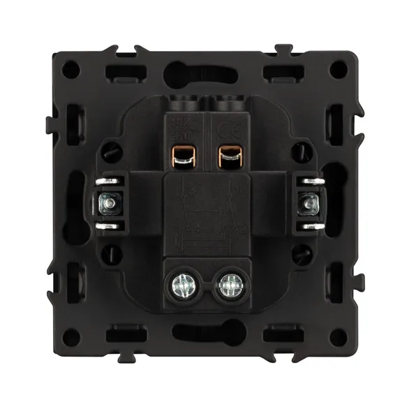 Механизм выключателя одноклавишный перекрёстный SWT-NOBE-MKX1-SFPL-GR (230V, 10A) (Arlight, -)