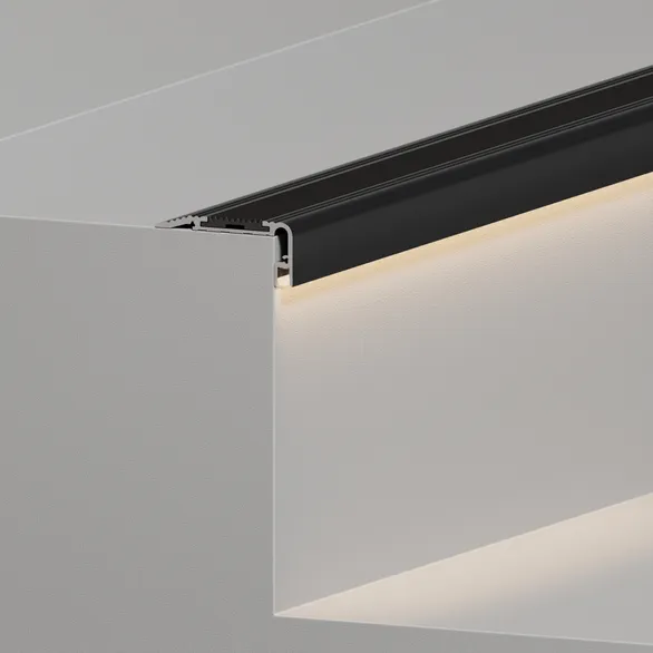 Профиль STAIR-W60-2000 ANOD BLACK (Arlight, Алюминий)