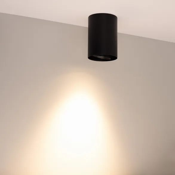 Светильник SP-FOCUS-R86-10W Warm3000 (BK, 50 deg, 230V) (Arlight, IP54 Металл, 5 лет)