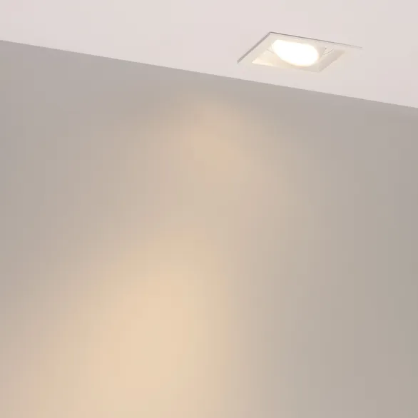 Светильник MS-VORTEX-BUILT-S90x90-12W Warm3000 (WH-WH, 40 deg, 230V) (Arlight, IP20 Металл, 5 лет)