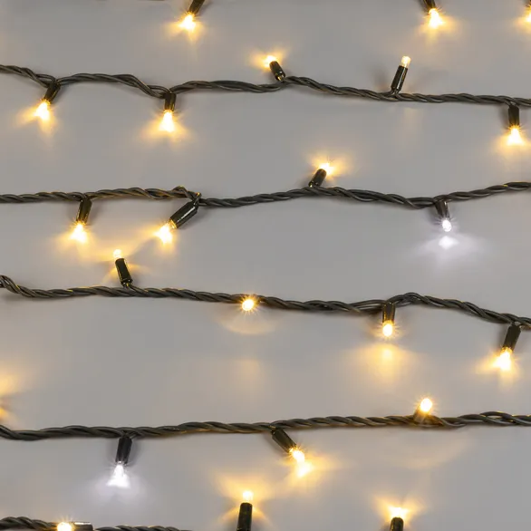 Светодиодная гирлянда ARD-STRING-PRO-10000-GREEN-100LED-FLASH WARM (230V, 7W) (Ardecoled, IP65)