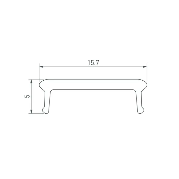 Экран призматический LINE-W16-2000 OPAL (Arlight, Пластик)
