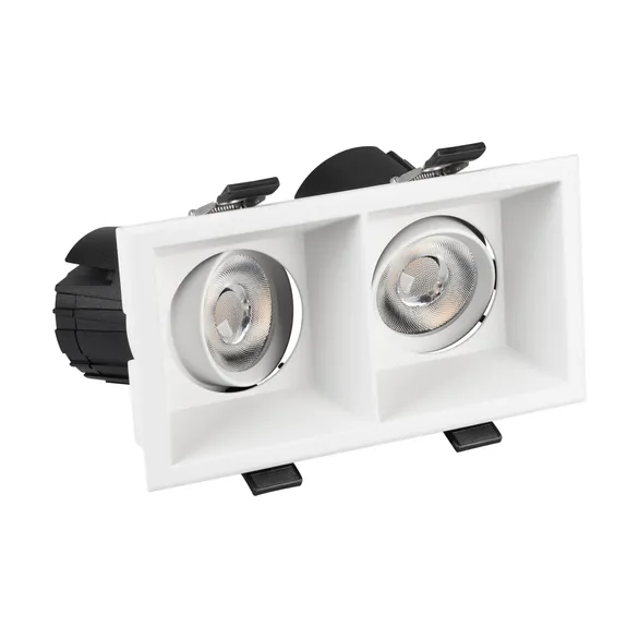 Светильник MS-FLOW-BUILT-S157x85-2x6W Warm3000 (WH, 55 deg, 230V) (Arlight, IP20 Металл, 5 лет)