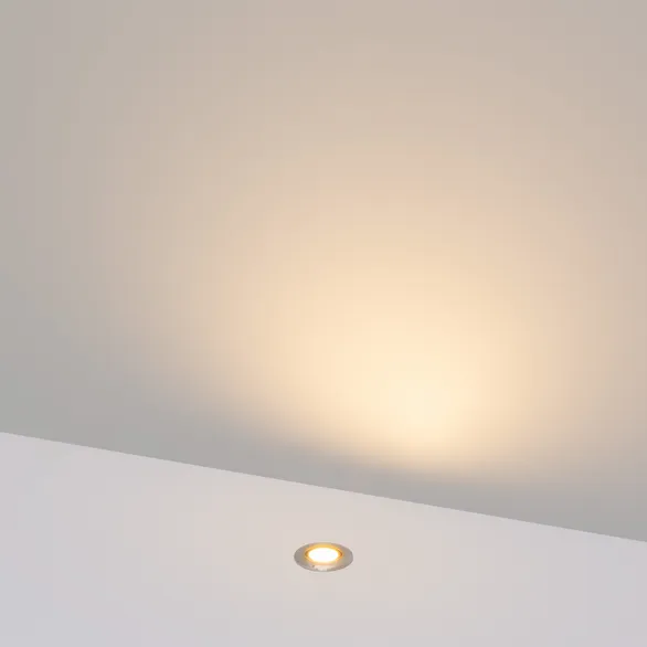 Светильник ART-PELURU-GROUND-R23-1W Warm3000 (SL, 100 deg, 24V) (Arlight, IP67 Металл, 3 года)