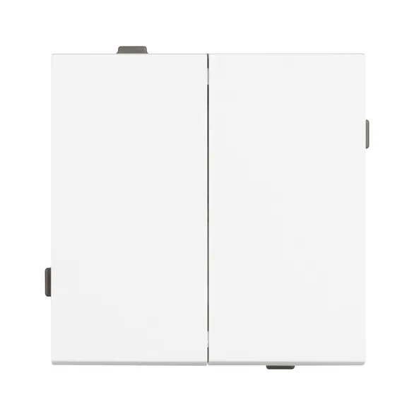 Механизм выключателя двухклавишный проходной SWT-TENDO-MKP2-PL-WH (230V, 10A) (Arlight, -)