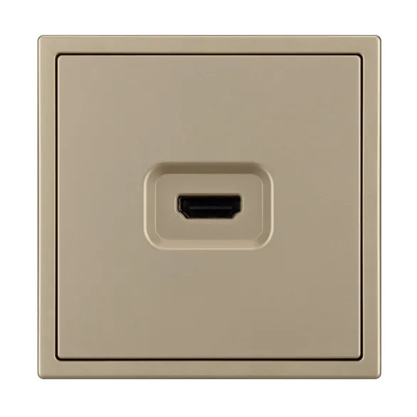 Механизм HDMI розетки SCT-NOBE-MHD1-SFPL-GD (Arlight, Золотой песок)