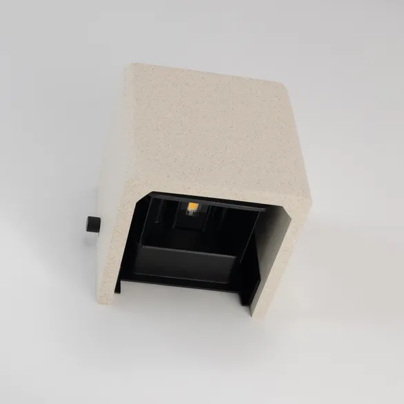 Светильник LGD-PERAN-WALL-S120x120-6W Warm3000 (WH, 0-80 deg, 230V) (Arlight, IP65 Бетон, 3 года)