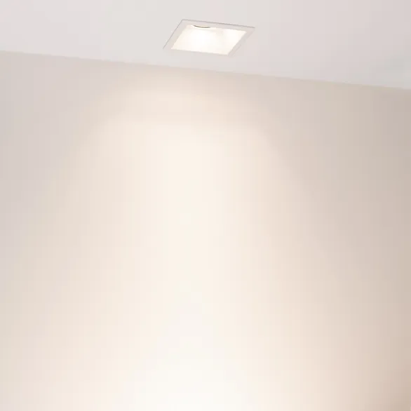 Светильник MS-FLOW-BUILT-S85x85-12W Day4000 (WH, 38 deg, 230V) (Arlight, IP20 Металл, 5 лет)