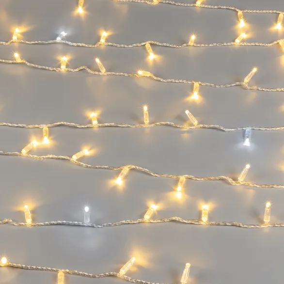 Светодиодная гирлянда ARD-STRING-CLASSIC-10000-CLEAR-100LED-FLASH WARM (230V, 7W) (Ardecoled, IP65)